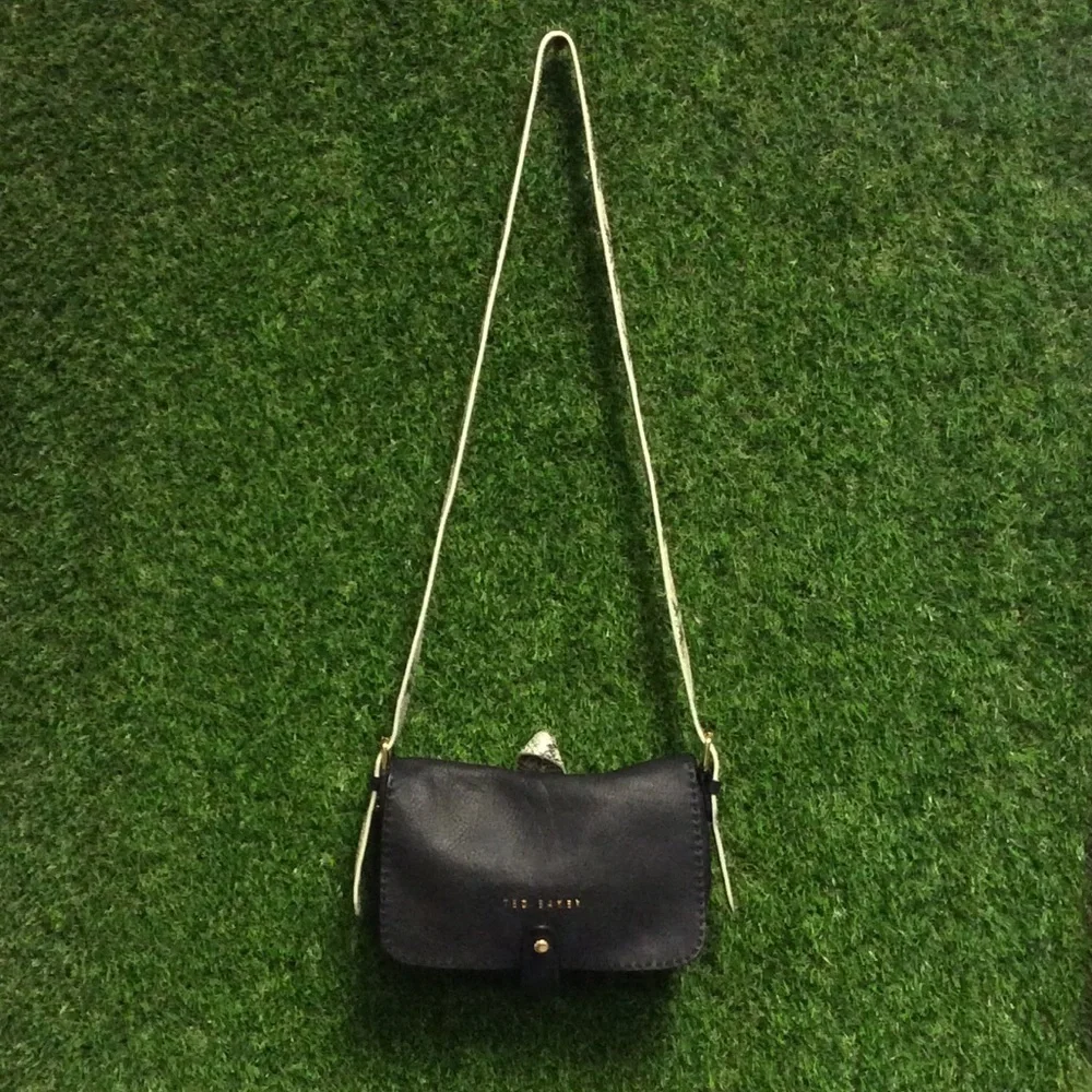Ted Baker Snakun Stab Stitch Leather CrossBody Bag